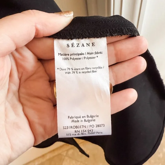 Raquel Dress in Black -- Size 8 US/ 40 FR - Picture 13 of 13